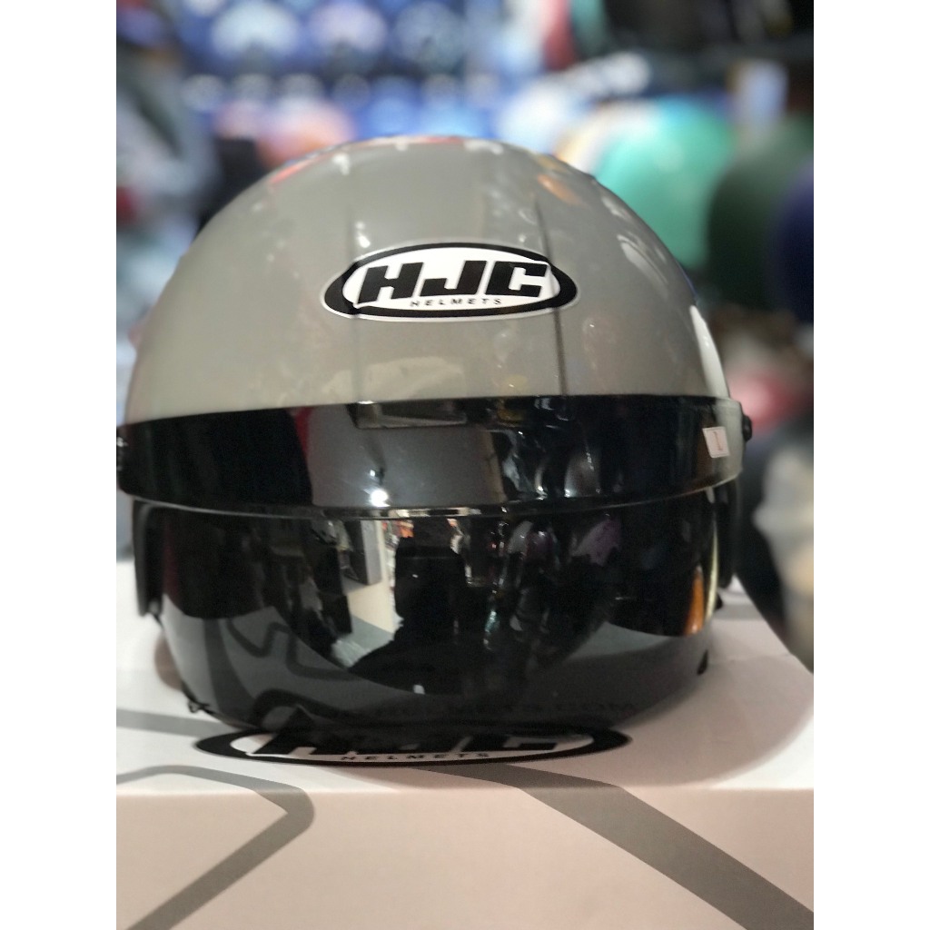 Mũ bảo hiểm nửa đầu HJC IS-2V kính ẩn chính hãng màu Xi măng cao cấp
