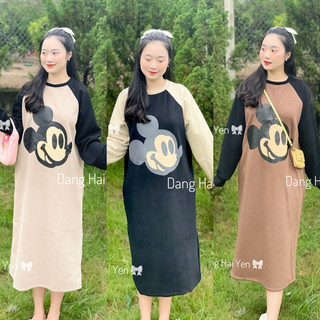 Váy xuông nỉ loại 1 cao cấp mềm mịn in hình tiểu thư