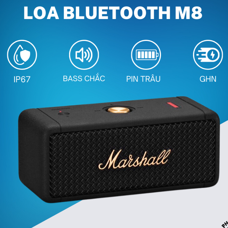 Loa bluetooth M8 phiên bản 2023, công xuất 20w pin trâu âm thanh chất lượng chống nước Linkeetech