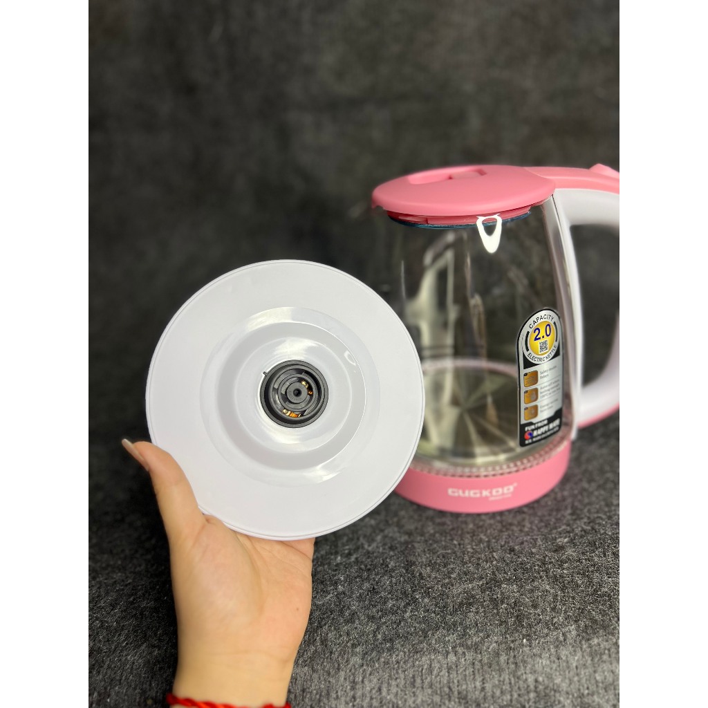 Ấm Siêu Tốc 2L Sôi Nhanh Công Nghệ Hàn Quốc Có Đèn Led Xung Quanh Bình