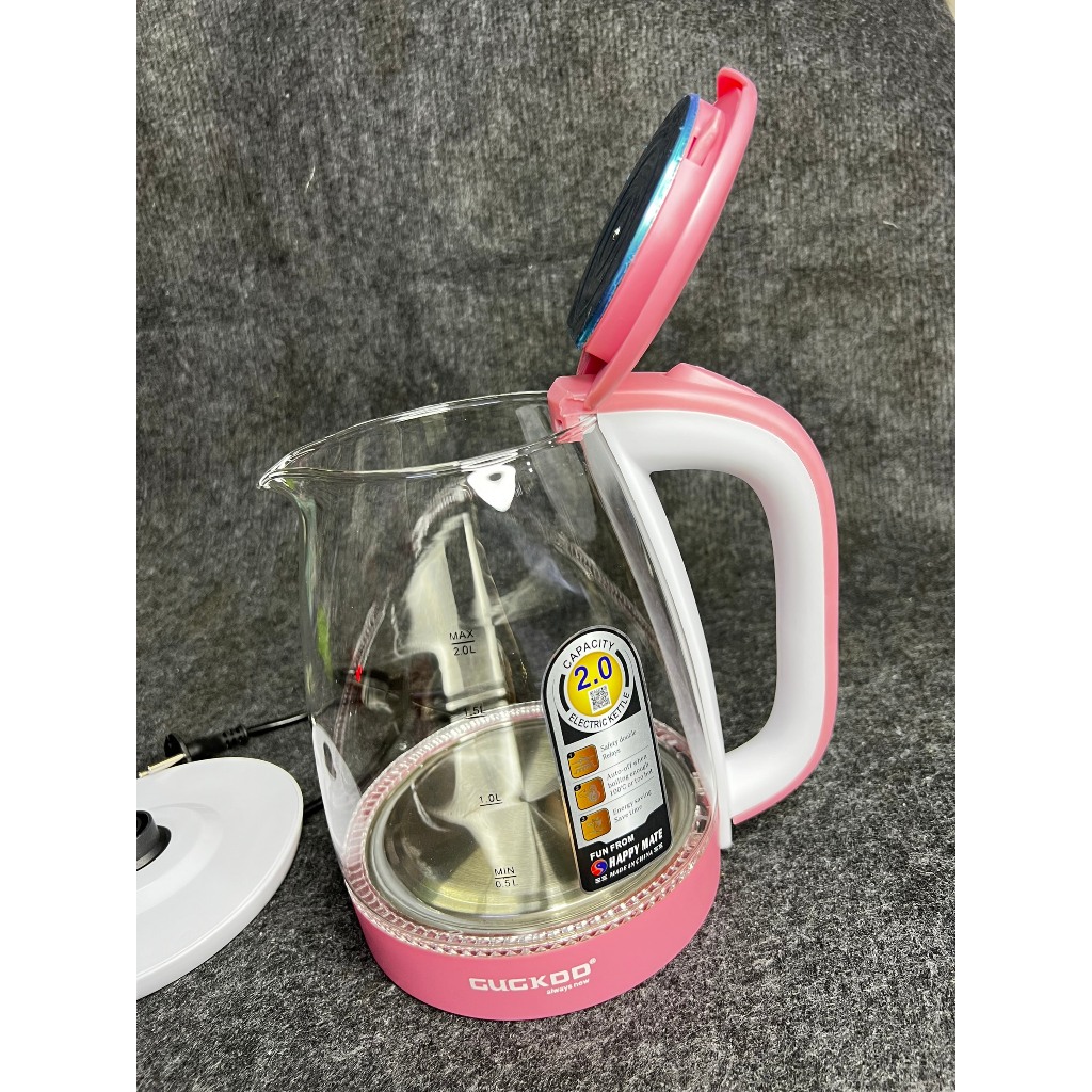 Ấm Siêu Tốc 2L Sôi Nhanh Công Nghệ Hàn Quốc Có Đèn Led Xung Quanh Bình