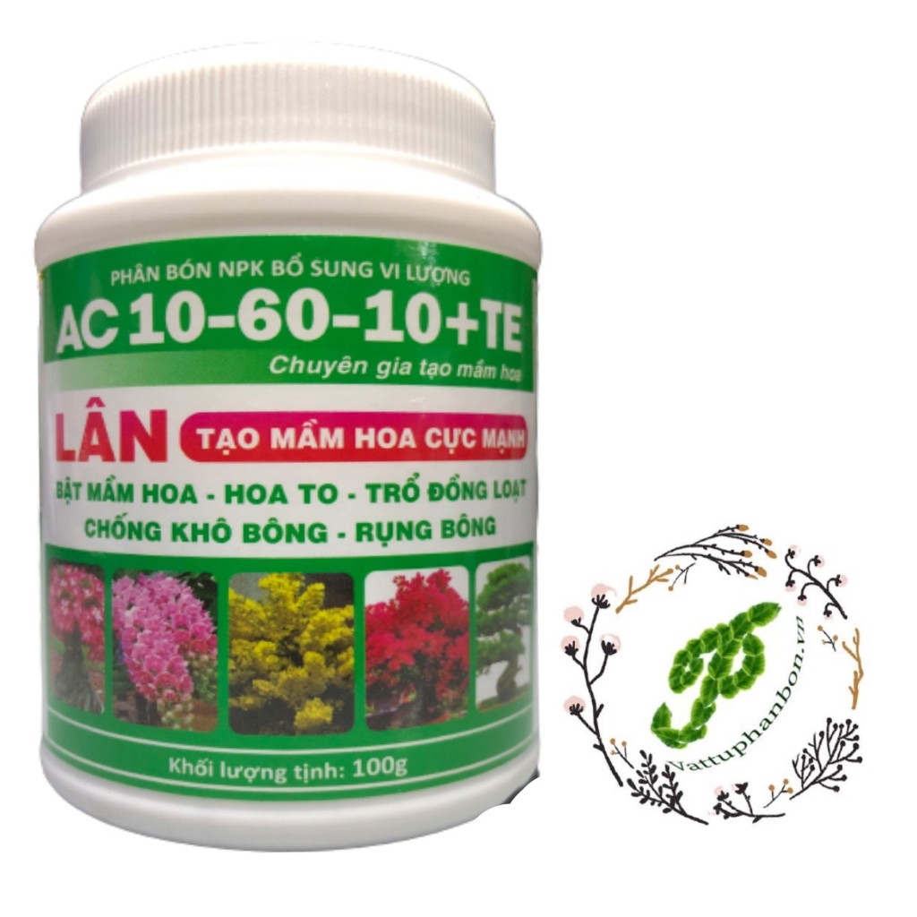 Phân Bón Siêu Lân AC 10-60-10 + TE - #021A# 100g