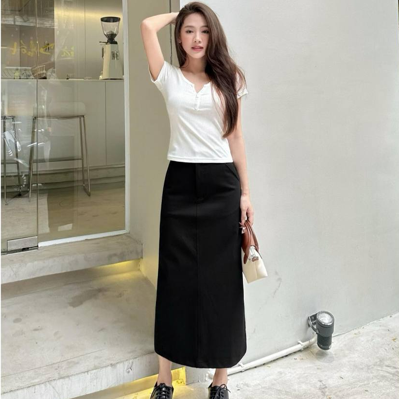 Váy DEMI - Chân váy dài chữ A