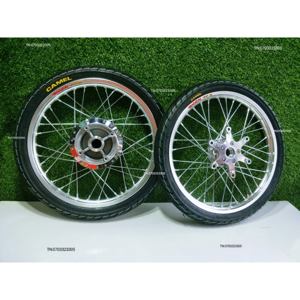 CẶP BÁNH CĂM WINNER NIỀN NHÔM BAN ZAI.DALE.SOLUTER.SHARK.SPEED THÁI .CĂM ĐÙM MẠ CROM KÈM VỎ CAMEL 60.70