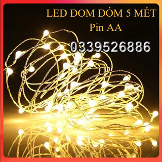 Dây đèn đom đóm LED trang trí fairy light đom đóm 5 màu thả trần phòng ngủ trang trí noel giáng sinh