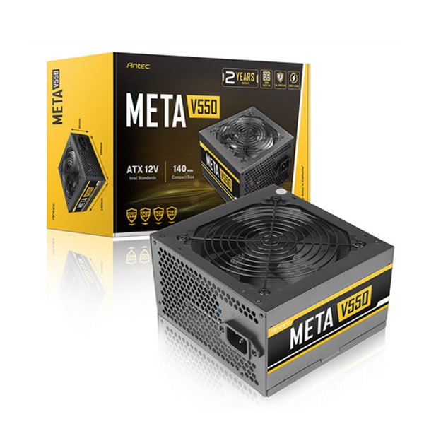 Nguồn máy tính ANTEC META V550 - 550W Nguồn giá rẻ Chính hãng bảo hành 36 tháng TLC phân phối