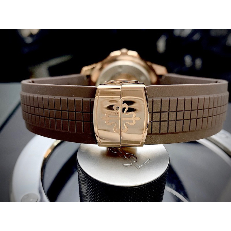 Đồng hồ nam Patek Philippe Nautilus  Máy cơ huyền thoại mặt tròn dây cao su cao cấp