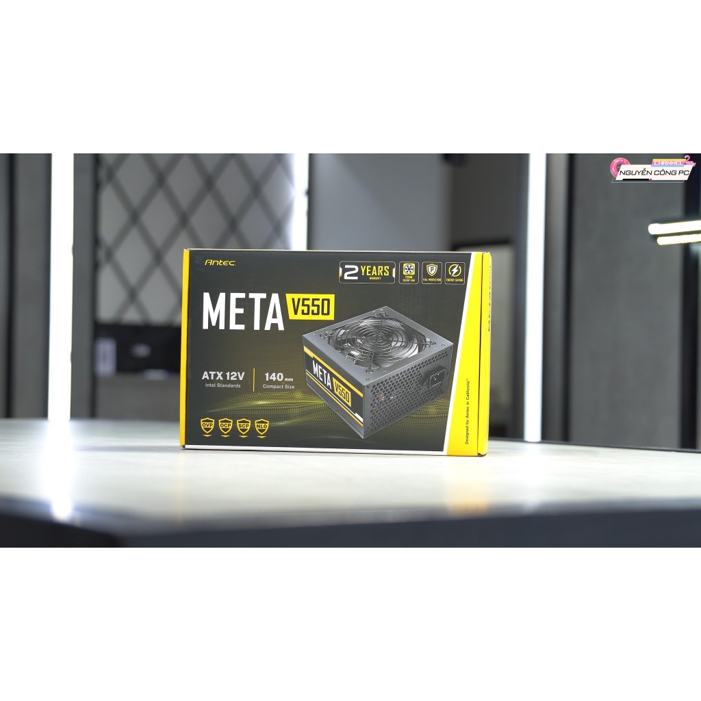Nguồn máy tính ANTEC META V550 - 550W Nguồn giá rẻ Chính hãng bảo hành 36 tháng TLC phân phối