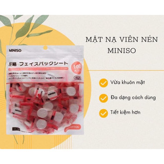 MẶT NẠ / MASK NÉN MINISO NHẬT BẢN (GÓI 100 VIÊN)