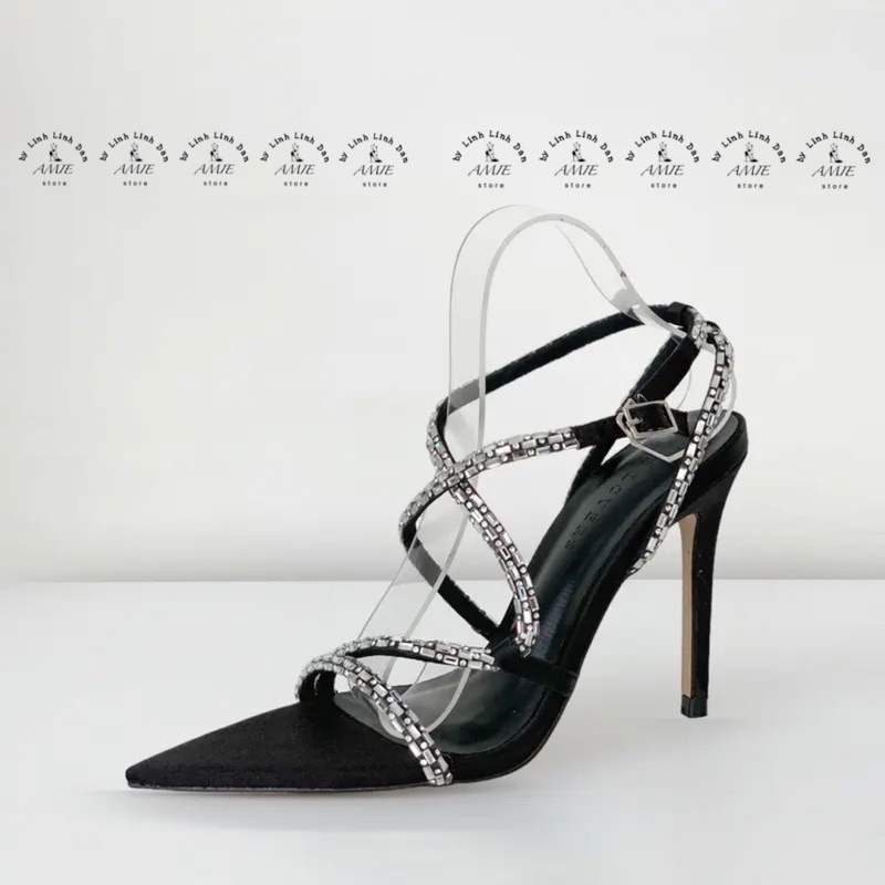 Giày Cao Gót Nhọn Sandal 9p Quai Đá Mảnh