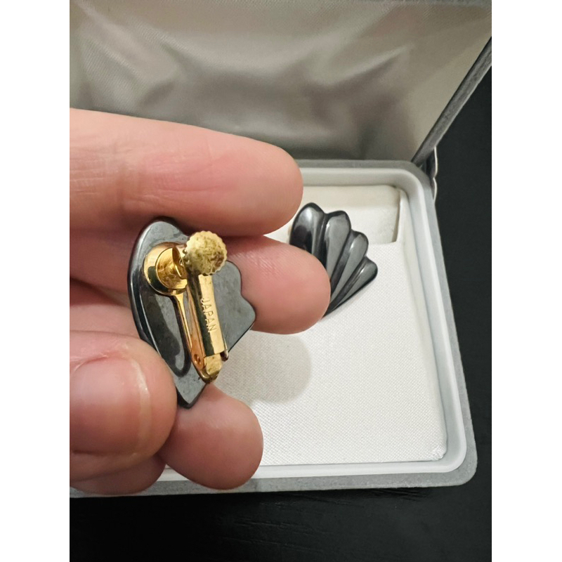 Bông tai kim loại vintage dạng kẹp