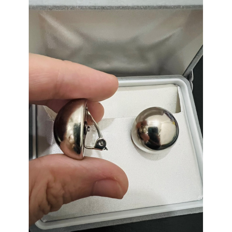 Bông tai kim loại vintage dạng kẹp