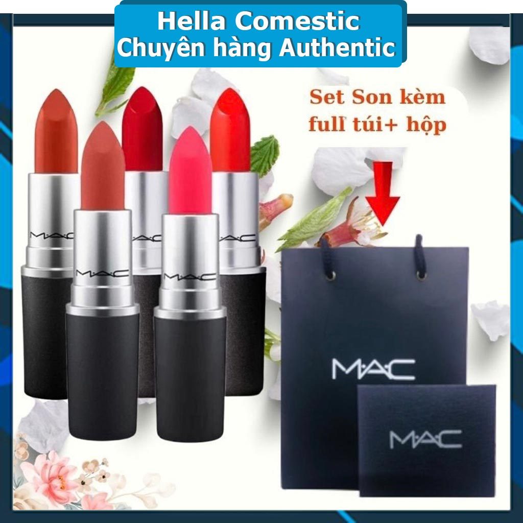 Son Mac Powder Kiss Thỏi Son Nhung Lì lâu Trôi Chính Hãng 3g