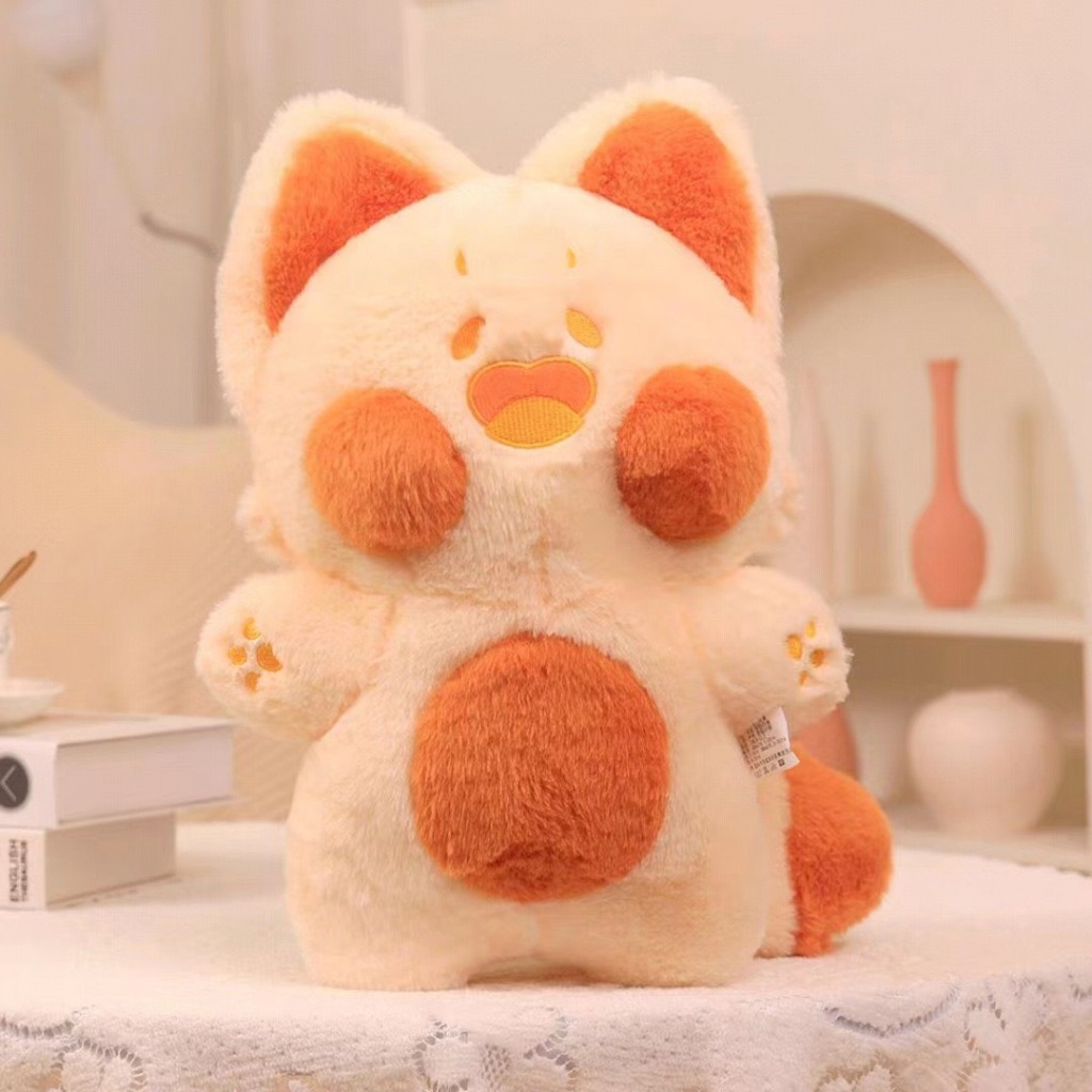 💝Hàng Quảng Châu💝Gấu Bông Mèo Dudu Má Phính Dễ Thương Chất Liệu Cao Cấp Nhập Khẩu Màu Xanh-Hồng-Tím-Cam- Loang