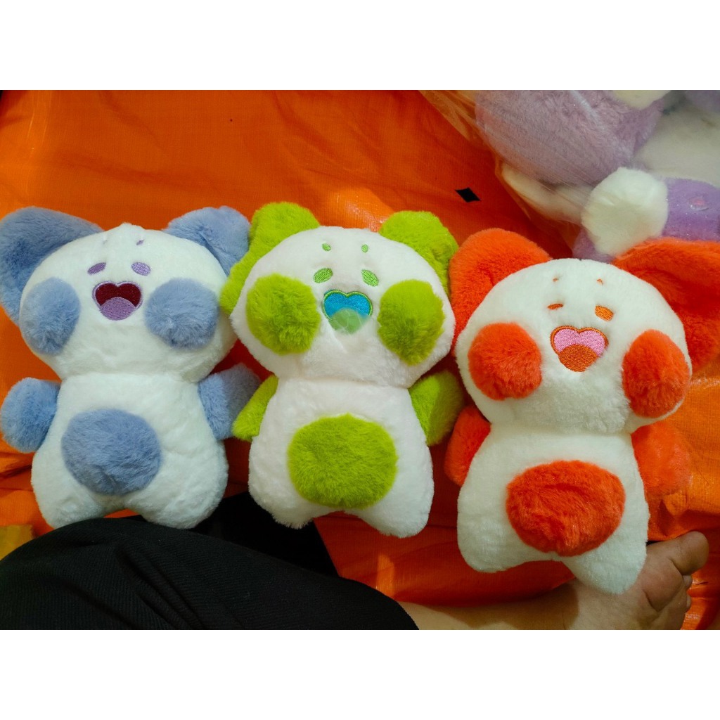 💝Hàng Quảng Châu💝Gấu Bông Mèo Dudu Má Phính Dễ Thương Chất Liệu Cao Cấp Nhập Khẩu Màu Xanh-Hồng-Tím-Cam- Loang
