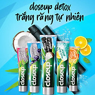 Tuýt kem đánh răng closeup Than hoặt tính+ Dừa 230gr, Bạc Hà, Lộc Đề, Muối Biển 180gr