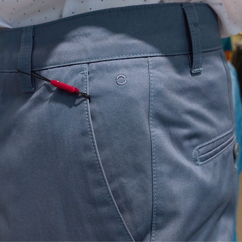 Quần dài kaki nam Owen QKSL231306 khaki công sở cao cấp màu xanh đá trơn dáng slim fit ôm nhẹ vải thô cotton mềm mát