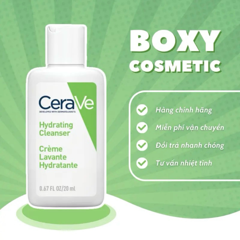 Sữa rửa mặt Cerave Cleanser 20ml
