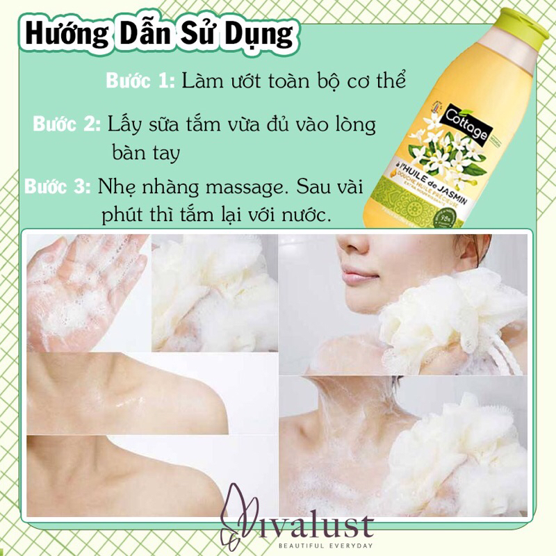 Sữa Tắm COTTAGE Hương Hoa Nhài - Jasmin Oil 560ml