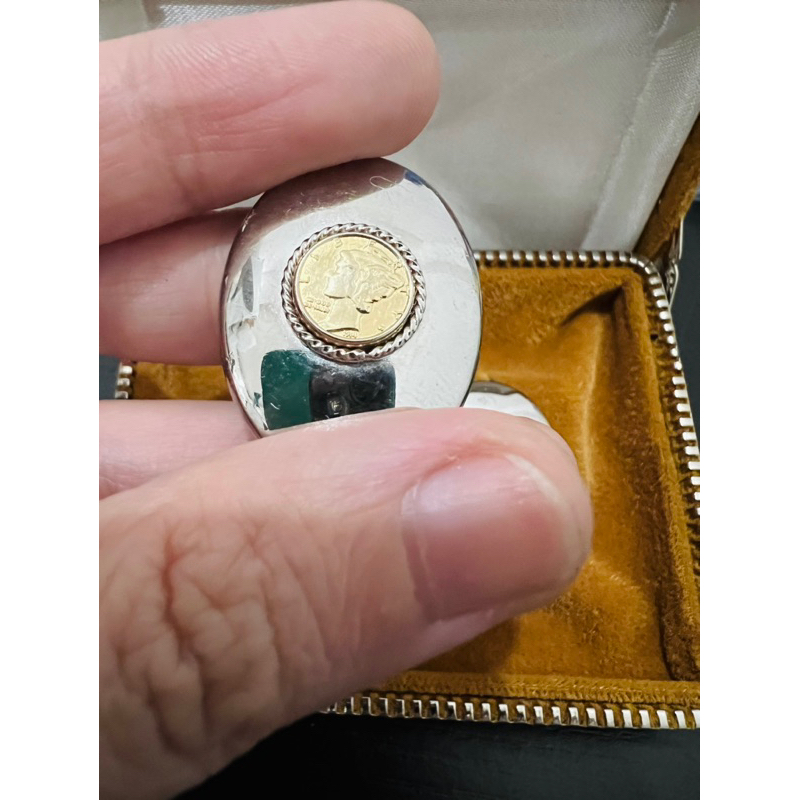 Bông tai vintage kim loại đẹp dạng kẹp