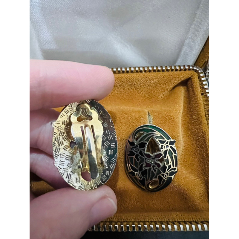 Bông tai vintage kim loại đẹp dạng kẹp