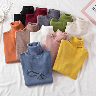 Áo len lông cừu cổ lọ giữ ấm mùa lạnh cho nữ m158