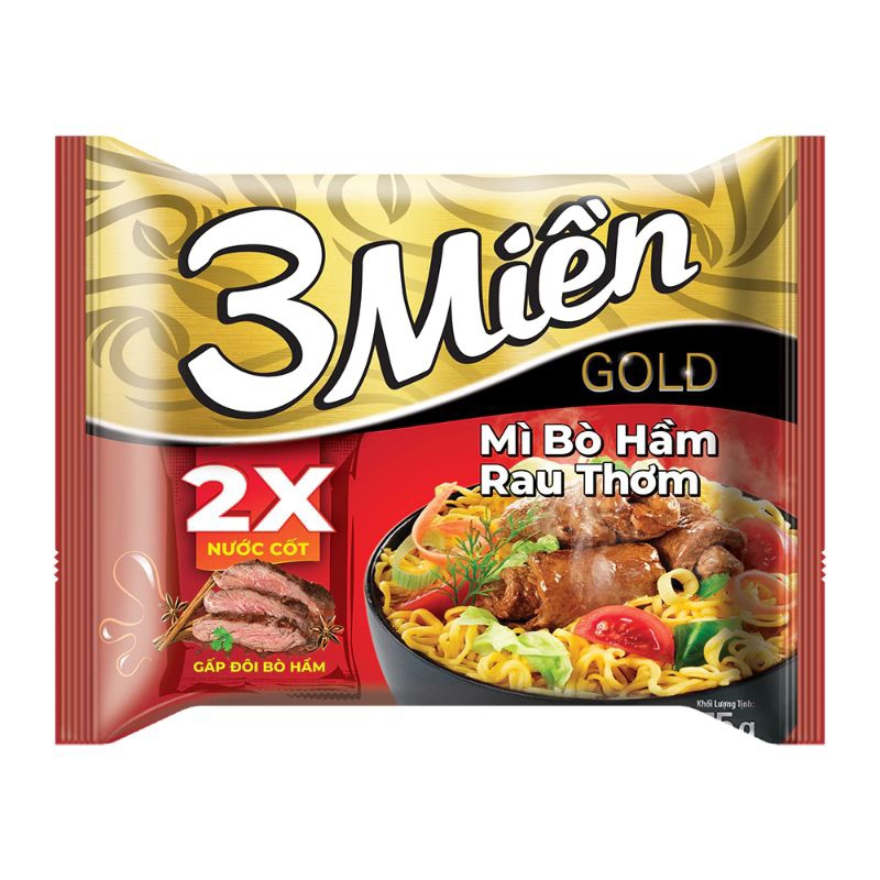 Combo 10 gói mì tôm 3 miền
