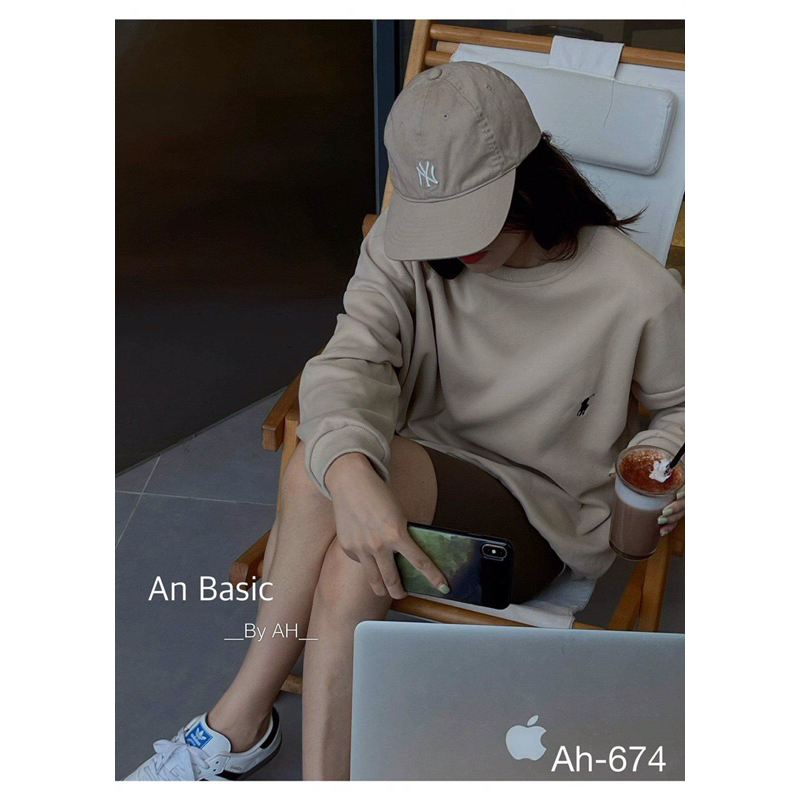 Áo nỉ thêu logo form unisex