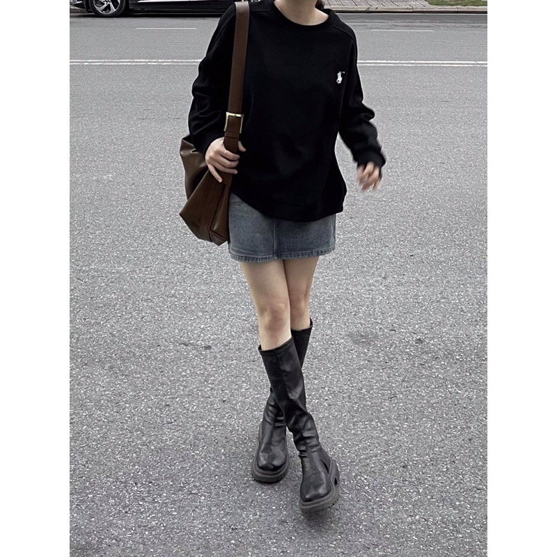 Áo nỉ thêu logo form unisex