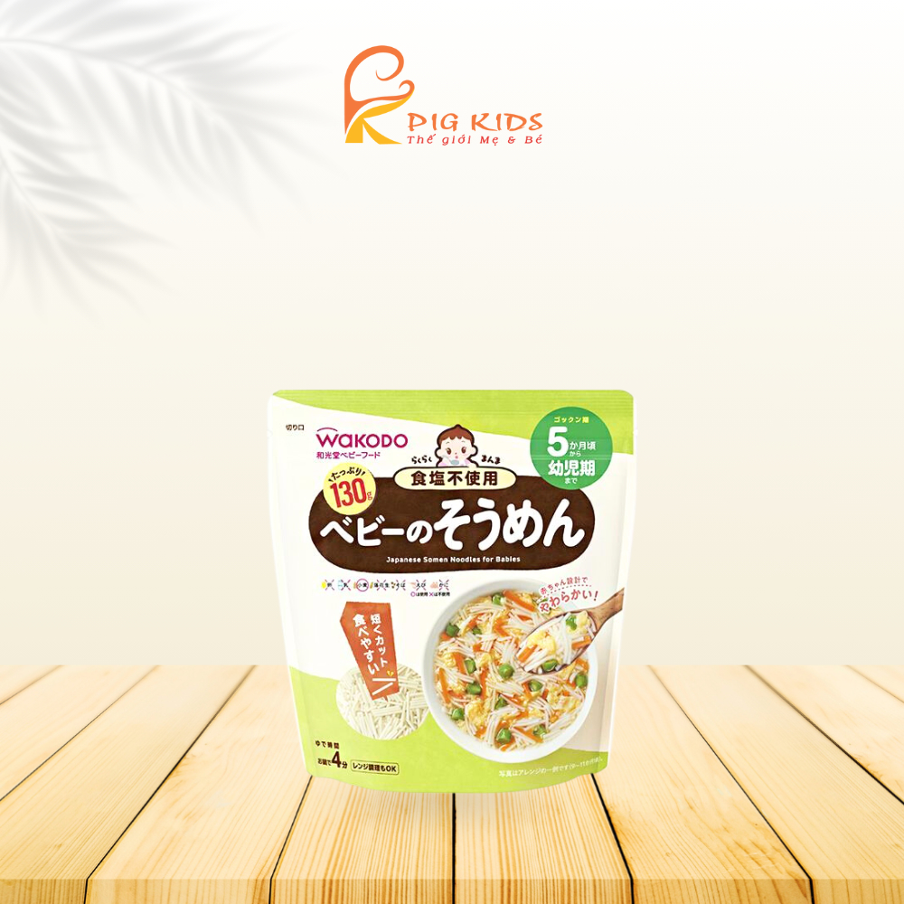 Mì Wakodo Somen 5m/Udon 7m/Nui 9m Nhật Đủ Loại Cho Bé