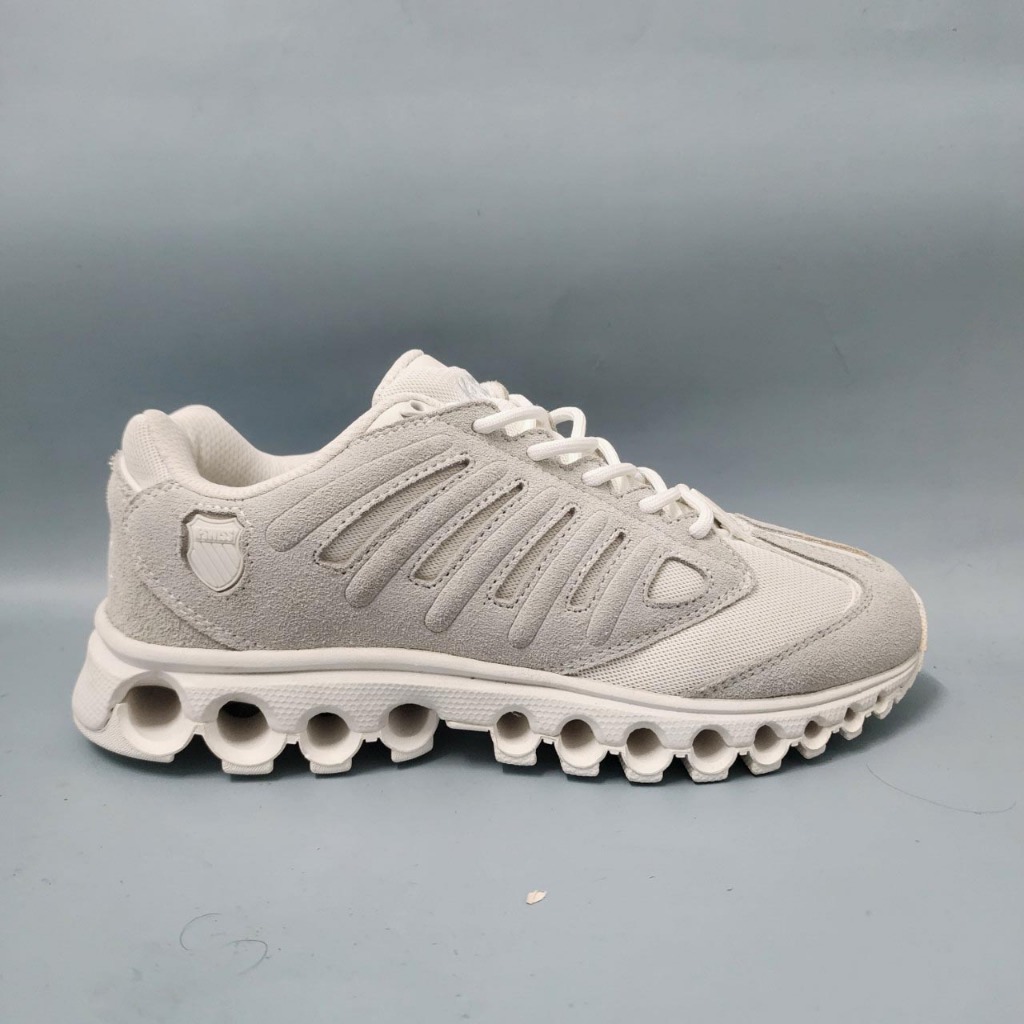 Giày Kswiss nam nữ cổ thấp màu trắng da lộn