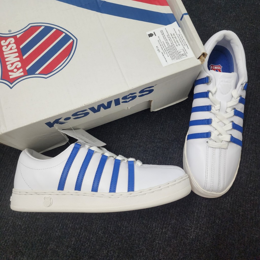 Giày Kswiss nam nữ trắng da