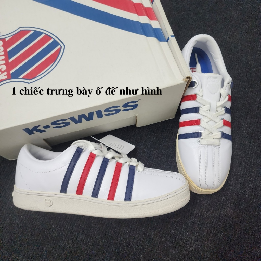 Giày Kswiss nam nữ trắng da