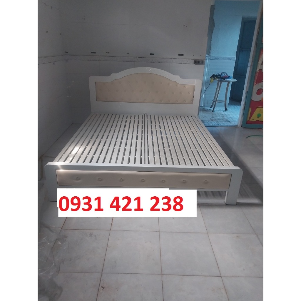 Giường sắt hộp sơn tĩnh điện 5x10-giường sắt gia đình,khách sạn homstay cao cấp ,giường 1m4 1m6 1m8 dài 2m giá rẻ