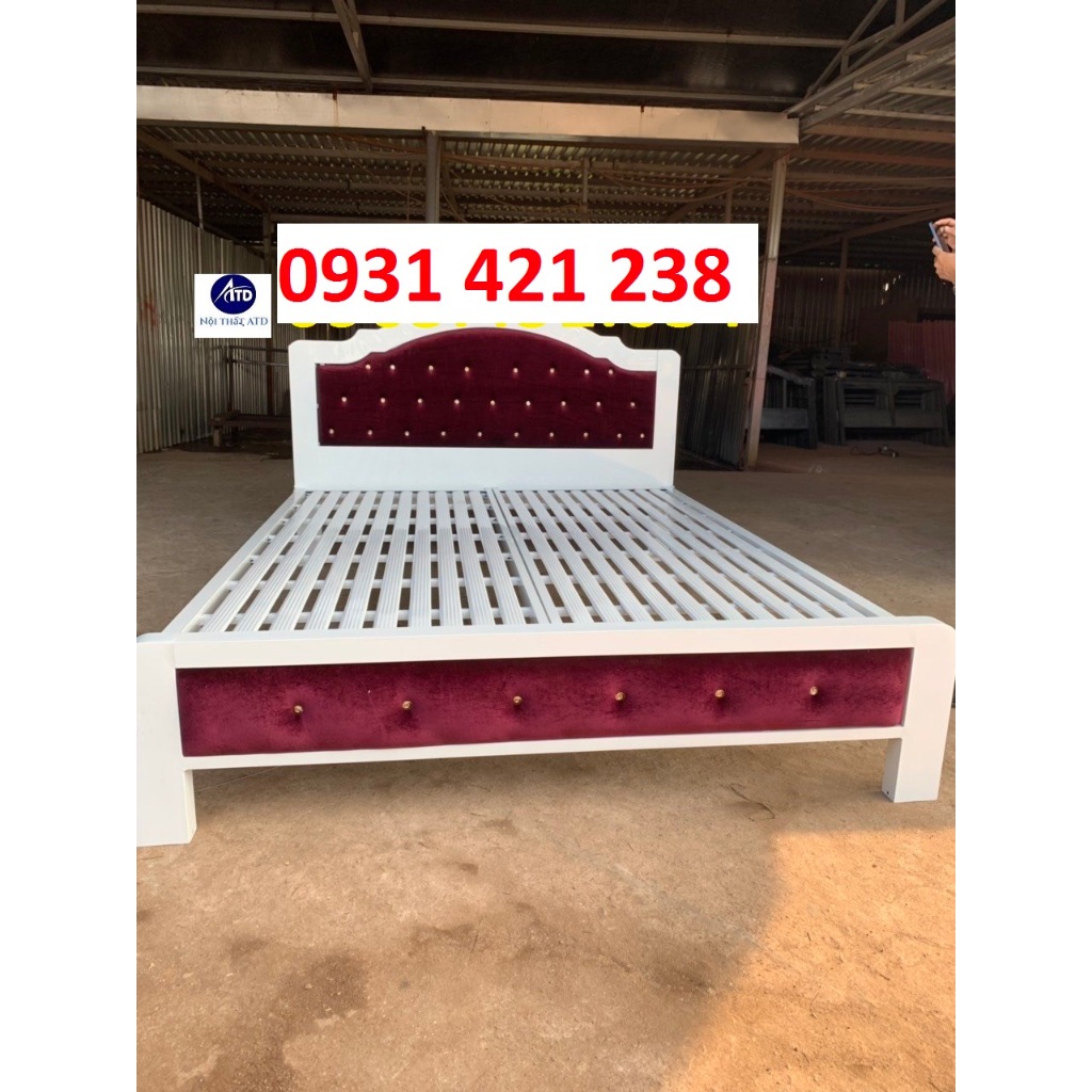 Giường sắt hộp sơn tĩnh điện 5x10-giường sắt gia đình,khách sạn homstay cao cấp ,giường 1m4 1m6 1m8 dài 2m giá rẻ
