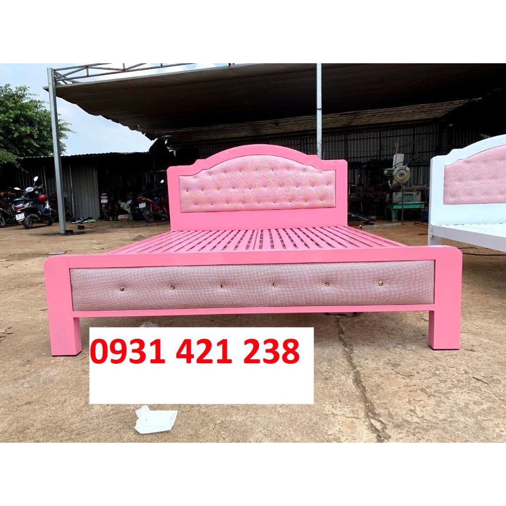 Giường sắt hộp sơn tĩnh điện 5x10-giường sắt gia đình,khách sạn homstay cao cấp ,giường 1m4 1m6 1m8 dài 2m giá rẻ