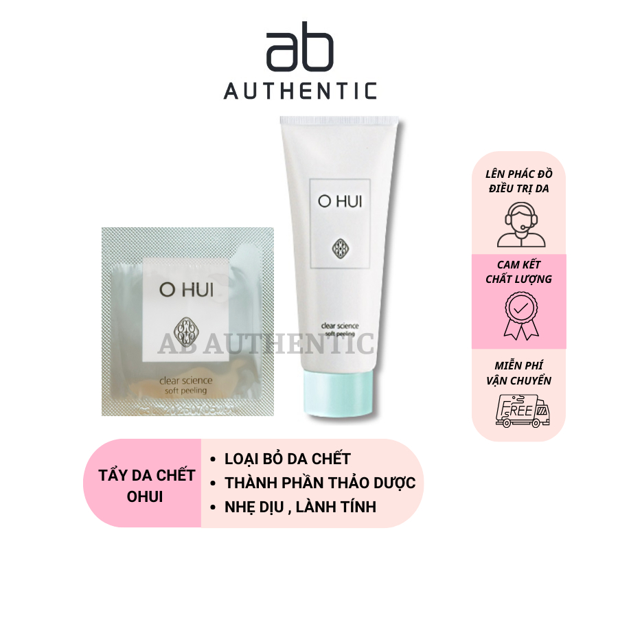 Gói sample Tẩy tế bào chết da mặt Ohui Clear Science Soft Peeling- AB Authentic