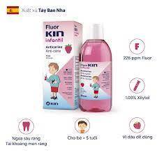 Nước Súc Miệng Fluor Kin Infantil Hương Dâu Cho Bé 500ml Sản phẩm bảo vệ sức khoẻ