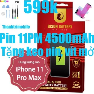 Pin 11 Pro Max Bison dung lượng cao 4500mAh
