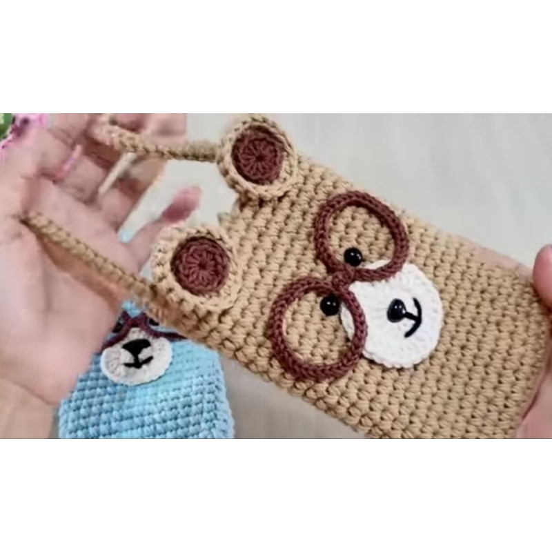 Túi đựng điện thoại handmade bằng len