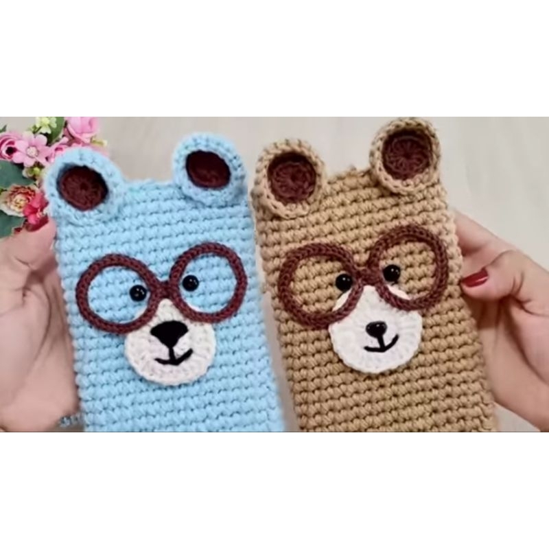 Túi đựng điện thoại handmade bằng len