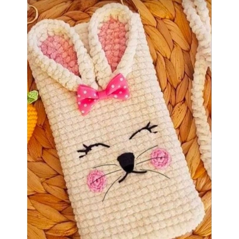 Túi đựng điện thoại handmade bằng len