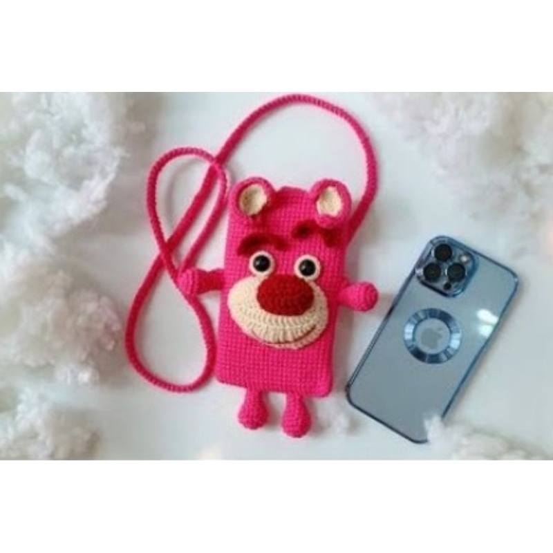 Túi đựng điện thoại handmade bằng len