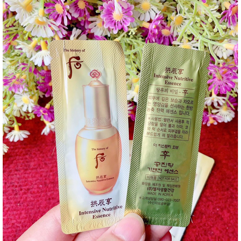 10 gói 1ml tinh chất Whoo vàng dưỡng ẩm nâng cơ chống lão hoá từ nhân sâm cao cấp intensive nutritive essence