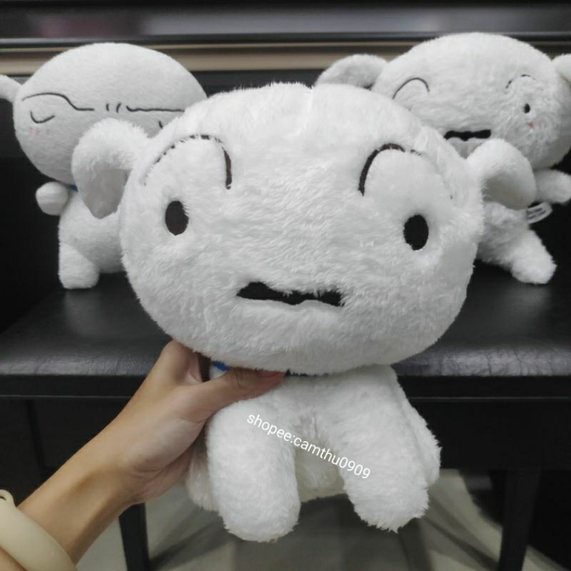 Chó Bông bạch tuyết Shin Chan lông xù, chó bông hoạt hình cậu bé bút chì nhiều mẫu đáng yêu