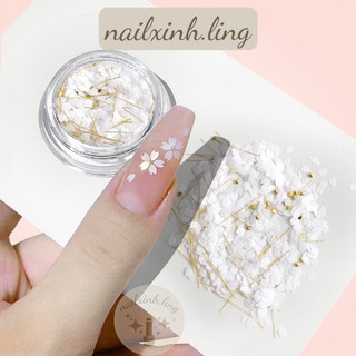 Hộp cánh hoa ẩn móng trang trí móng hàn, phụ kiện nail - r8