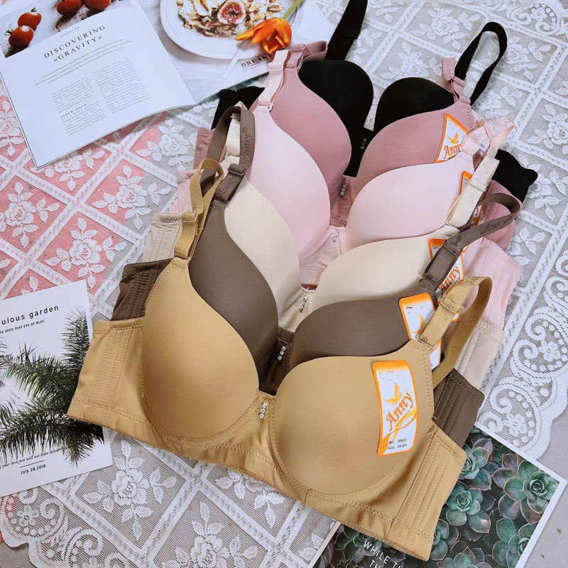 áo ngực áo lót Thái Lan có gọng, 8802 cup C bản 4 móc cài