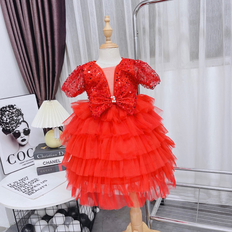 Váy công chúa kim sa cho bé, Đầm công chúa