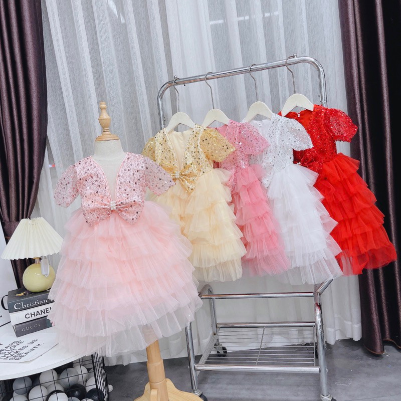 Váy công chúa kim sa cho bé, Đầm công chúa