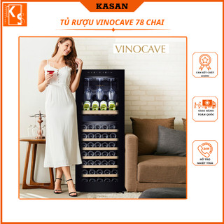 Tủ rượu vang, tủ bảo quản rượu Vinocave 78 & 85 chai. chất liệu khay gỗ sồi nhập khẩu, kim loại mạ crom bền đẹp.